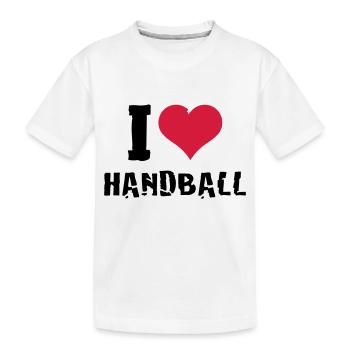 J'aime Handball coeur 3 - T-shirt bio Premium Enfant - blanc - Devant