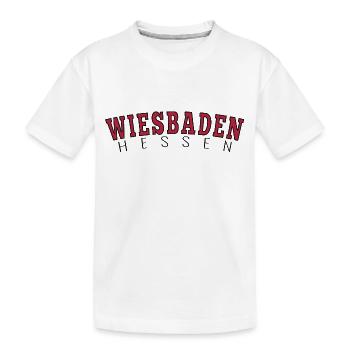 Wiesbaden Hessen - Kinder Premium Bio T-Shirt - Weiß - Vorne