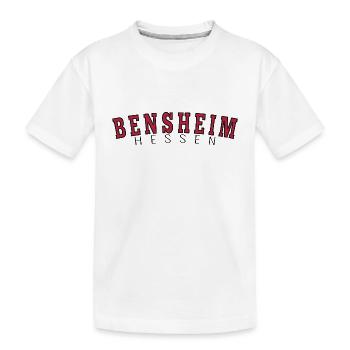 Bensheim Hessen - Kinder Premium Bio T-Shirt - Weiß - Vorne