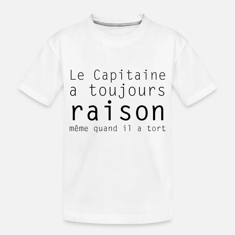 le capitaine - T-shirt bio Premium Enfant - blanc