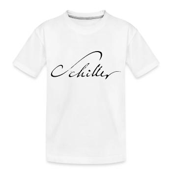 Friedrich Schiller Signature - Kinder Premium Bio T-Shirt - Weiß - Vorne