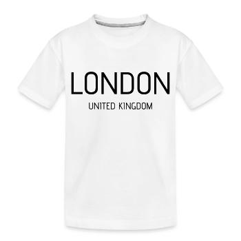 london uk - T-shirt bio Premium Enfant - blanc - Devant