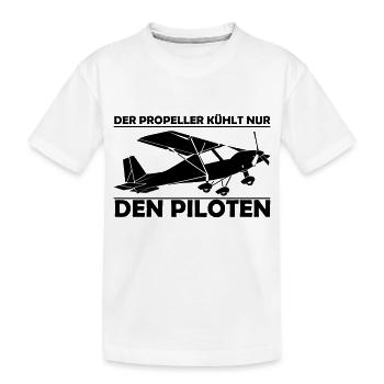 C42 Ultraleichtflugzeug Geschenk - Kinder Premium Bio T-Shirt - Weiß - Vorne