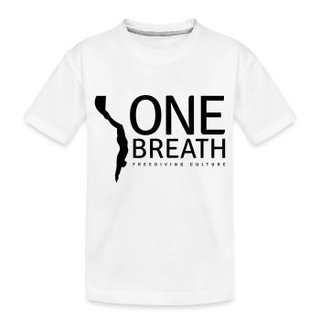 One Breath (custom color) - Kinder Premium Bio T-Shirt - Weiß - Vorne