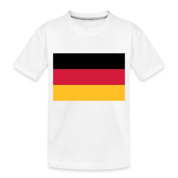 Drapeau de l'Allemagne - T-shirt bio Premium Enfant - blanc - Devant
