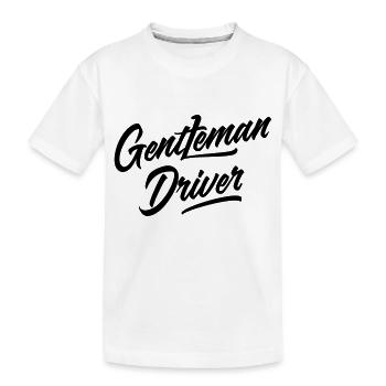 Gentleman Driver - T-shirt bio Premium Enfant - blanc - Devant