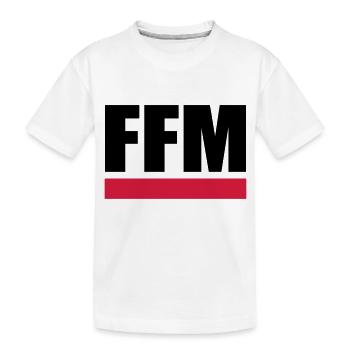 FFM - Frankfurt am Main - Kinder Premium Bio T-Shirt - Weiß - Vorne