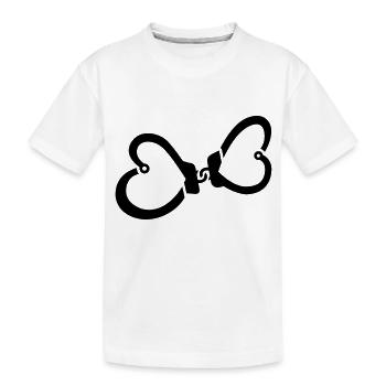 Cloches de coeur - T-shirt bio Premium Enfant - blanc - Devant