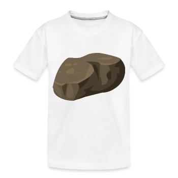 Stein - Kinder Premium Bio T-Shirt - Weiß - Vorne