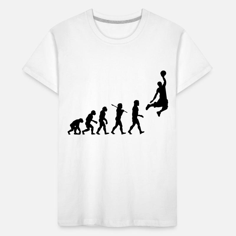 Basketball Dunk Evolution T-shirt bio Premium Enfant
