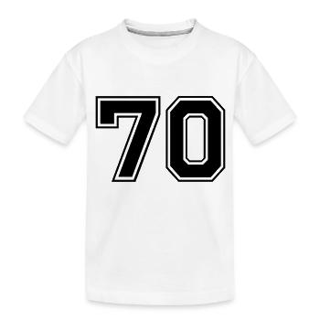 70 - Kids' Premium Organic T-Shirt - white - Front
