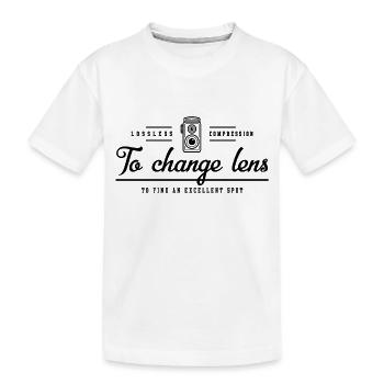 photographie - T-shirt bio Premium Enfant - blanc - Devant