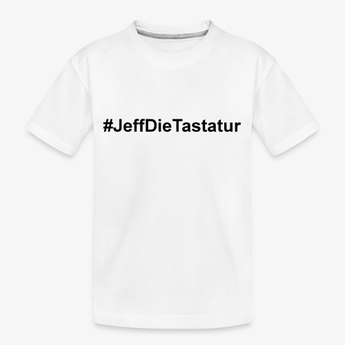 hashtag jeffdietastatur schwarz - Kinder Premium Bio T-Shirt