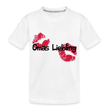 Omas Liebling - Kinder Premium Bio T-Shirt - Weiß - Vorne