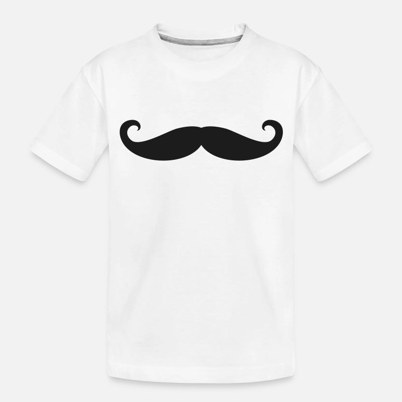 ZWIRBELBART / moustache - Kinder Premium Bio T-Shirt - Weiß