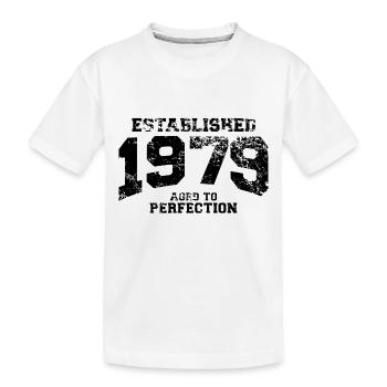 established 1979 - aged to perfection(fr) - T-shirt bio Premium Enfant - blanc - Devant