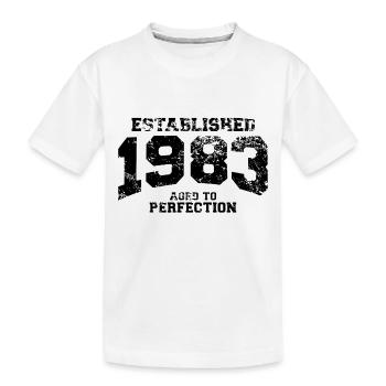established 1983 - aged to perfection(fr) - T-shirt bio Premium Enfant - blanc - Devant