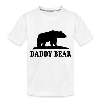 DADDY BEAR - Kinder Premium Bio T-Shirt - Weiß - Vorne