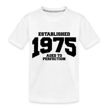 aged to perfection established 1975 (fr) - T-shirt bio Premium Enfant - blanc - Devant