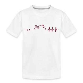 Puls street triple R schattiert - Kinder Premium Bio T-Shirt - Weiß - Vorne