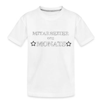 * Mois * employé - T-shirt bio Premium Enfant - blanc - Devant