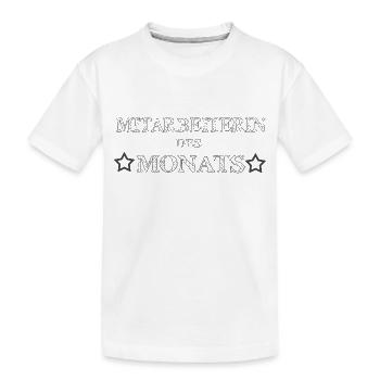 Employé de * Mois * - T-shirt bio Premium Enfant - blanc - Devant