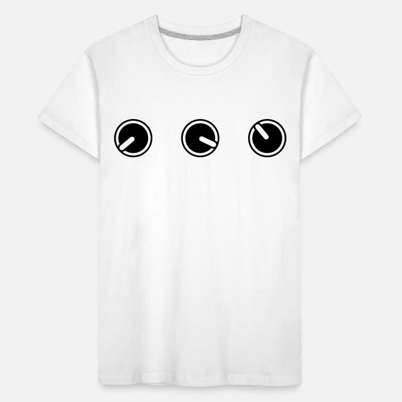 round circle turn loudness button knobs switch pla Kids' Premium Organic T-Shirt
