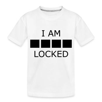 I Am Sher Locked improved - Kinder Premium Bio T-Shirt - Weiß - Vorne