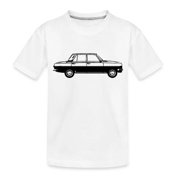 Wartburg 353 - Kinder Premium Bio T-Shirt - Weiß - Vorne
