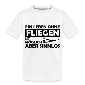 Segelflieger Segelfliegen Geschenk - Kinder Premium Bio T-Shirt - Weiß - Vorne