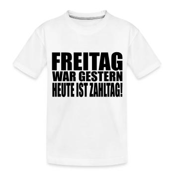 salaire - T-shirt bio Premium Enfant - blanc - Devant