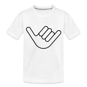 Shaka - Hang Loose - Surfergruß - Kinder Premium Bio T-Shirt - Weiß - Vorne