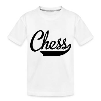 Schach - Kinder Premium Bio T-Shirt - Weiß - Vorne