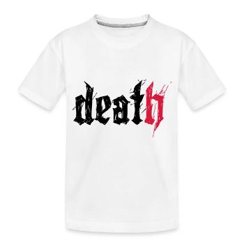 death - Kids' Premium Organic T-Shirt - white - Front