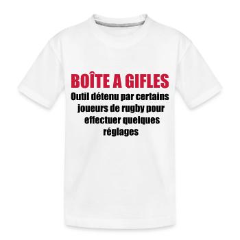 rugby boite - T-shirt bio Premium Enfant - blanc - Devant