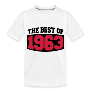 The Best Of 1963 - Kids' Premium Organic T-Shirt - white - Front
