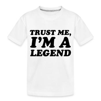 Legend - Kids' Premium Organic T-Shirt - white - Front