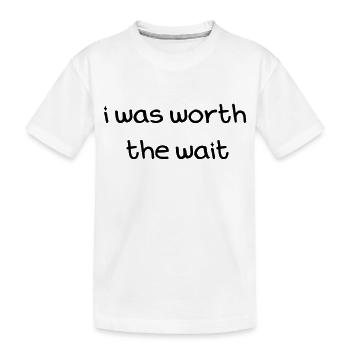 Baby - Kids' Premium Organic T-Shirt - white - Front