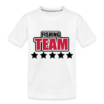 fishing - Kinder Premium Bio T-Shirt - Weiß - Vorne