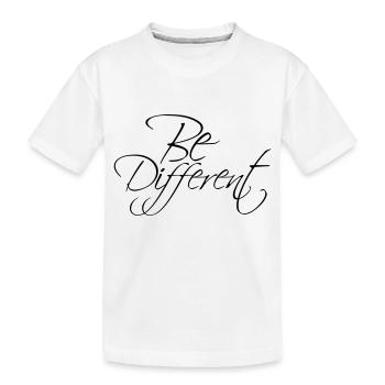 Texte être différent Soyez vous concevez - T-shirt bio Premium Enfant - blanc - Devant