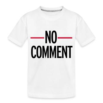 No Comment - T-shirt bio Premium Enfant - blanc - Devant