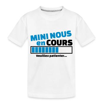 mini nous en cours - T-shirt bio Premium Enfant - blanc - Devant