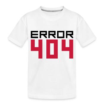 404 error fehlermeldung falsch kein internet laden - T-shirt bio Premium Enfant - blanc - Devant