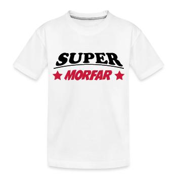 Super morfar 111 - Kinder Premium Bio T-Shirt - Weiß - Vorne