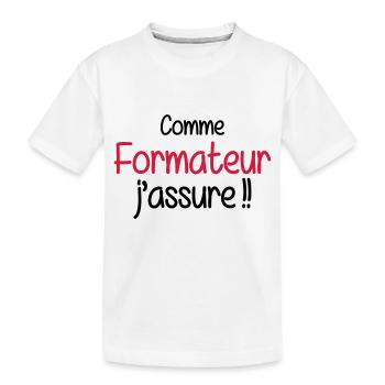 Formateur / Formatrice / Formation / Education - T-shirt bio Premium Enfant - blanc - Devant