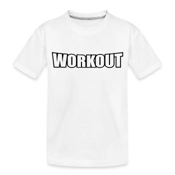 workout - T-shirt bio Premium Enfant - blanc - Devant