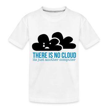 cloud - Kids' Premium Organic T-Shirt - white - Front