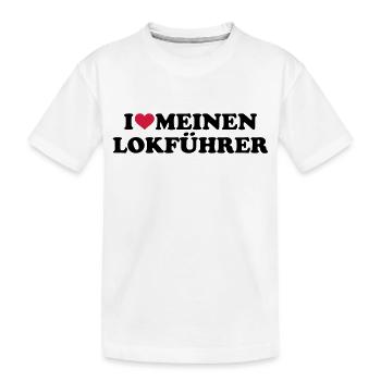 Lokführer - Kinder Premium Bio T-Shirt - Weiß - Vorne