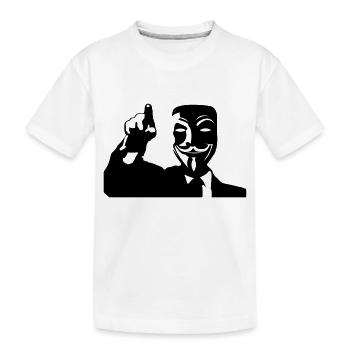 anonymous_01 - Kids' Premium Organic T-Shirt - white - Front