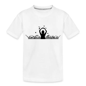 Menschen - Konzert Festival - Kinder Premium Bio T-Shirt - Weiß - Vorne